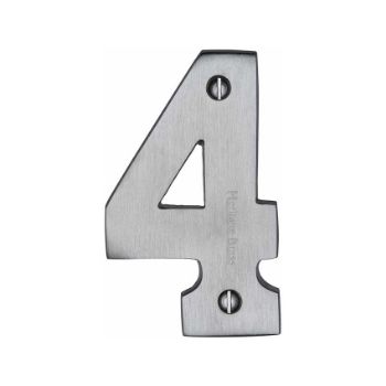 Picture of 76mm Door Numerals In Satin Chrome - C1566-SC