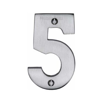 Picture of 76mm Door Numerals In Satin Chrome - C1566-SC