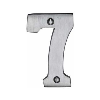 Picture of 76mm Door Numerals In Satin Chrome - C1566-SC