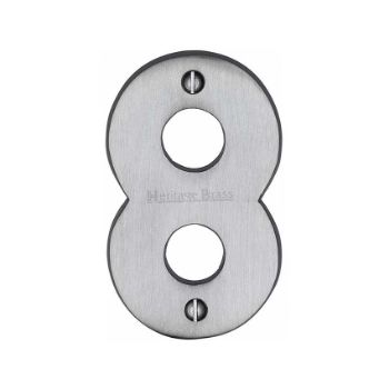 Picture of 76mm Door Numerals In Satin Chrome - C1566-SC