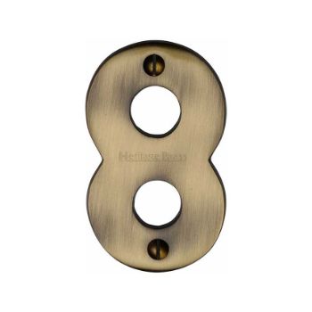 Picture of 76mm Door Numerals In Antique Brass - C1566AT