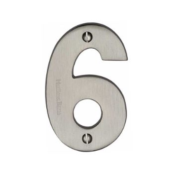 Picture of 76mm Door Numerals In Satin Nickel - C1566SN