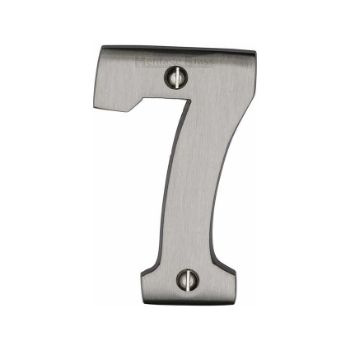 Picture of 76mm Door Numerals In Satin Nickel - C1566SN