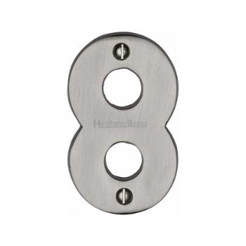 Picture of 76mm Door Numerals In Satin Nickel - C1566SN