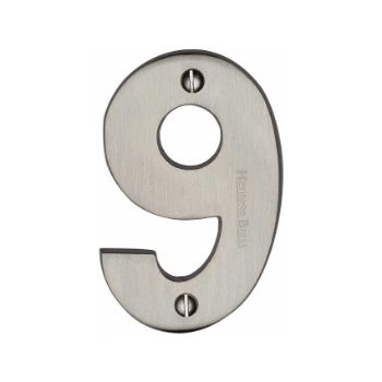 Picture of 76mm Door Numerals In Satin Nickel - C1566SN