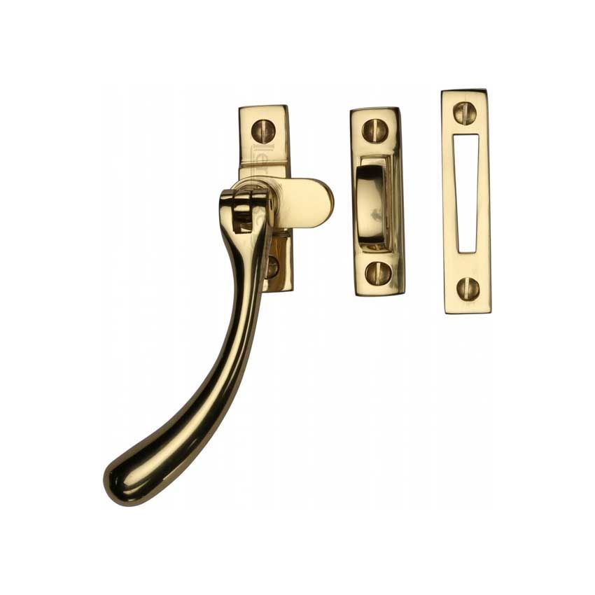 Picture of Heritage Brass Casement Window Fastener In Unlacquered Brass - V1008 MPHP-ULB