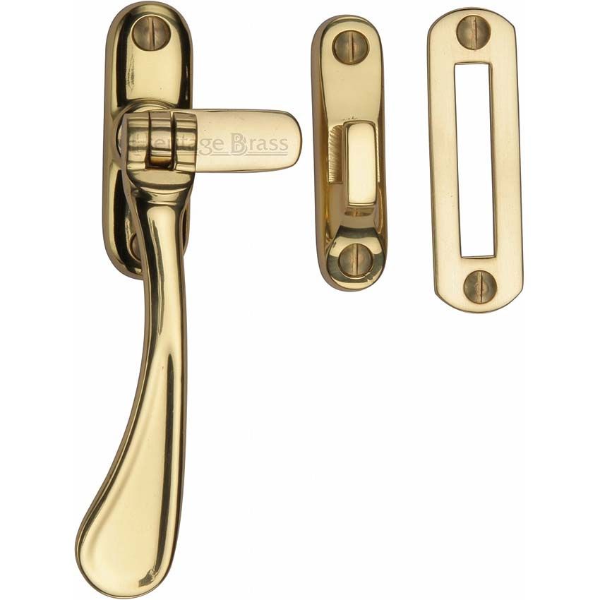 Picture of Heritage Brass Casement Window Fastener In Polished Brass Finish - V1003 MP/HP-PB