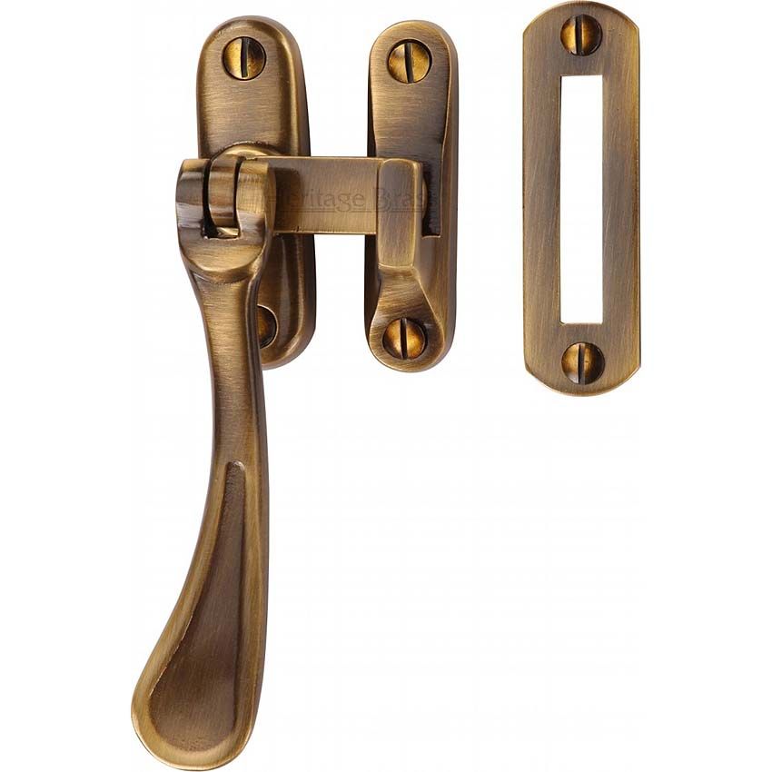 Picture of Heritage Brass Casement Window Fastener In Antique Brass Finish - V1003 MP/HP-AT