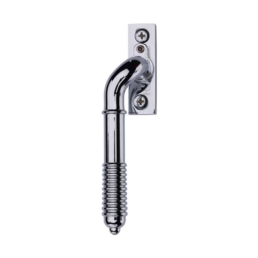 Picture of Heritage Brass Lockable Espagnolette Handle, Left Handed Reeded Design In Polished Chrome - V895L LH-PC