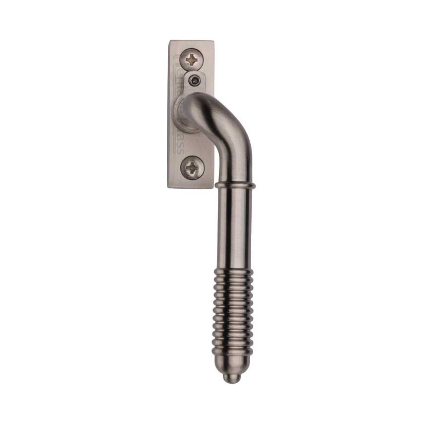 Picture of Heritage Brass Lockable Espagnolette Handle, Right Handed Reeded Design In Satin Nickel - V895L RH-SN