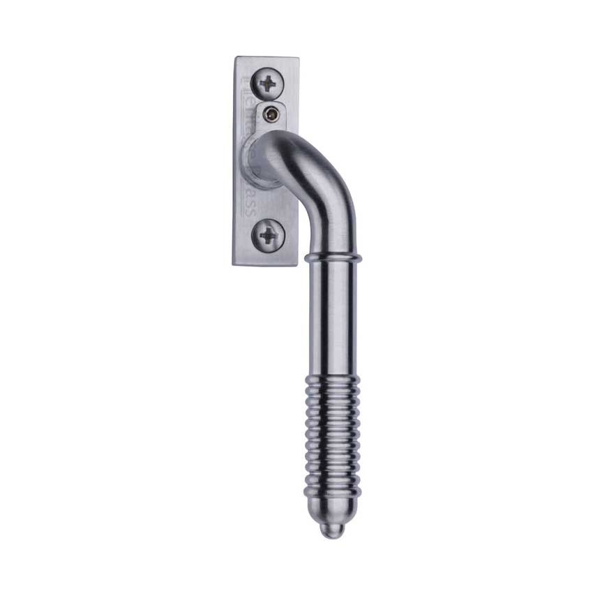 Picture of Heritage Brass Lockable Espagnolette Handle, Right Handed Reeded Design In Satin Chrome - V895L RH-SC