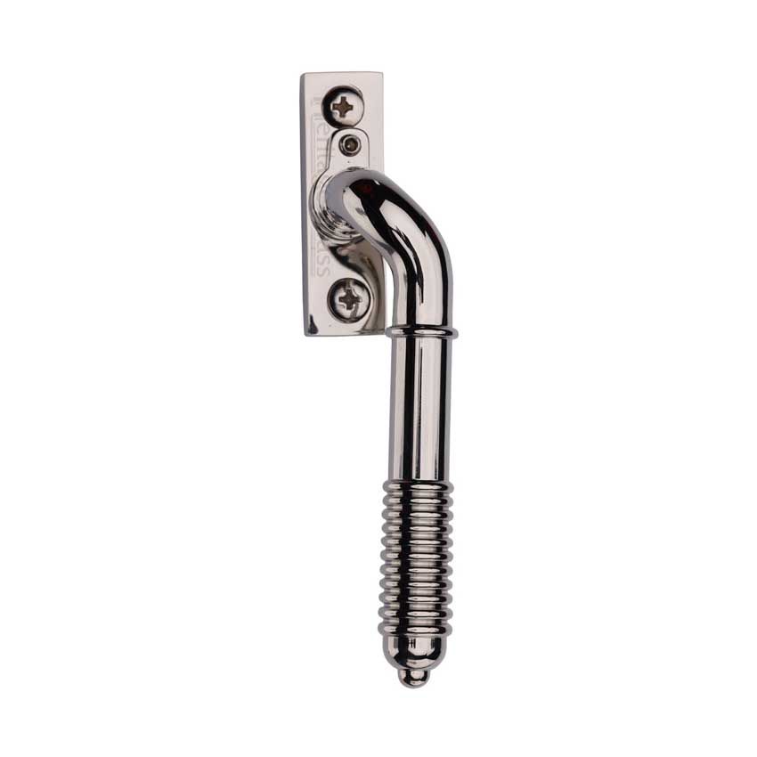 Picture of Heritage Brass Lockable Espagnolette Handle, Right Handed Reeded Design In Polished Nickel - V895L RH-PNF