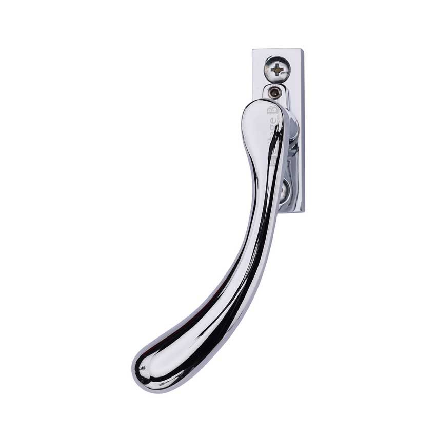 Picture of Heritage Brass Left Handed Espagnolette Handle In Polished Chrome - V1009L-LH-PC