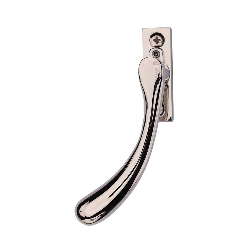 Picture of Heritage Brass Left Handed Espagnolette Handle In Polished Nickel - V1009L-LH-PNF