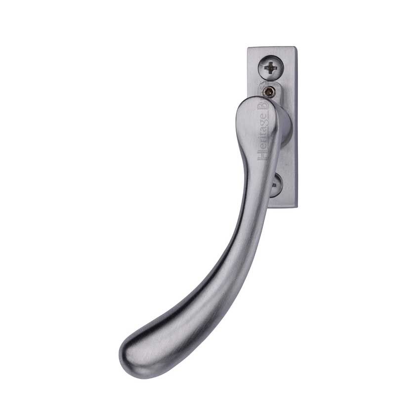 Picture of Heritage Brass Left Handed Espagnolette Handle In Satin Chrome - V1009L-LH-SC