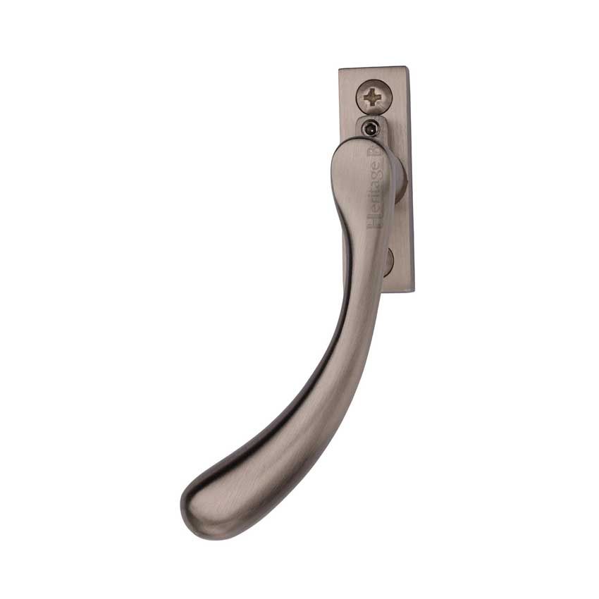 Picture of Heritage Brass Left Handed Espagnolette Handle In Satin Nickel - V1009L-LH-SN