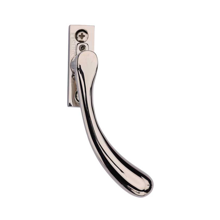 Picture of Heritage Brass Right Handed Espagnolette Handle In Polished Nickel - V1009L-RH-PNF