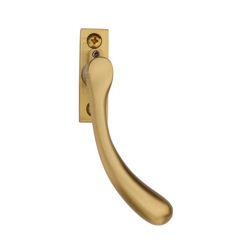 Picture of Heritage Brass Right Handed Espagnolette Handle In Satin Brass - V1009L-RH-SB