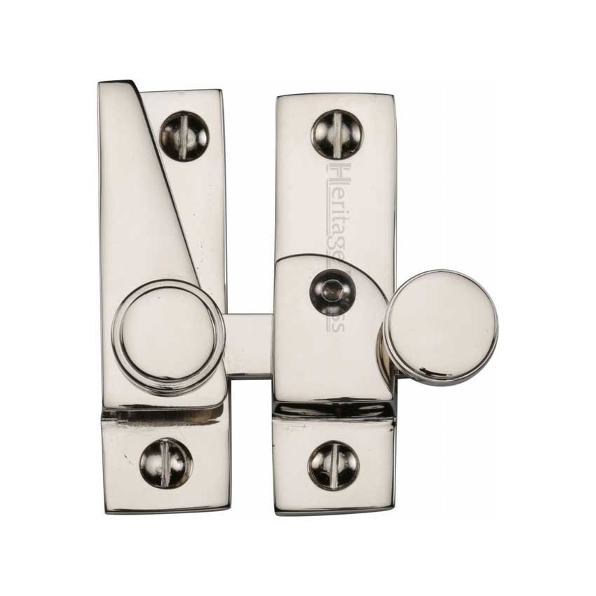 Picture of Heritage Brass Sash Fastener In Polished Nickel Finish - V1106L-PNF