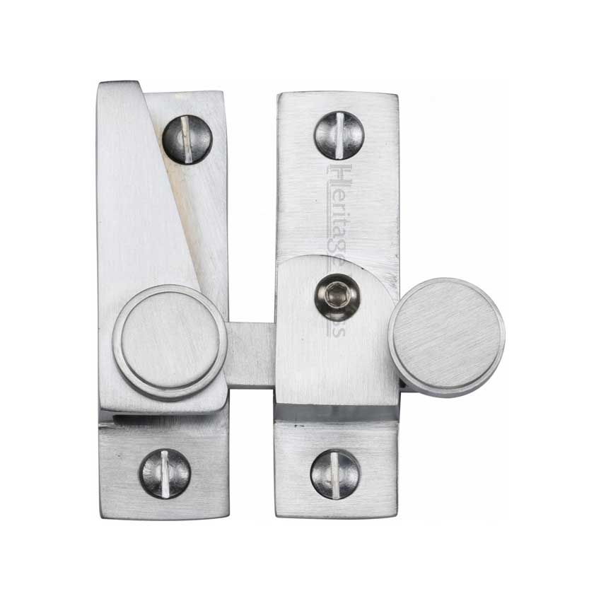 Picture of Heritage Brass Sash Fastener In Satin Chrome Finish - V1106L-SC