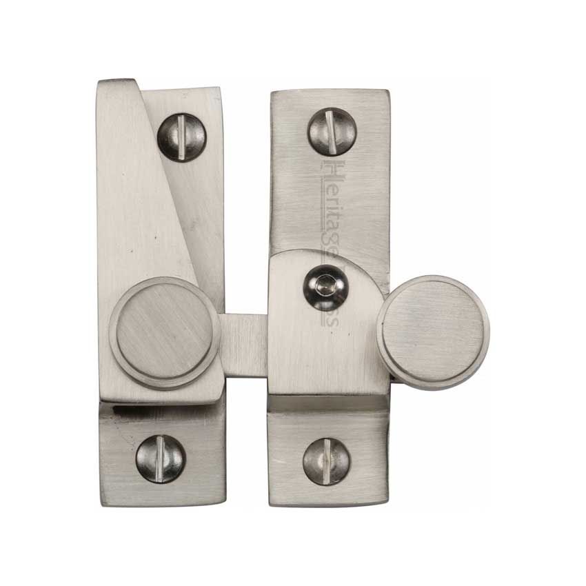 Picture of Heritage Brass Sash Fastener In Satin Nickel Finish - V1106L-SN