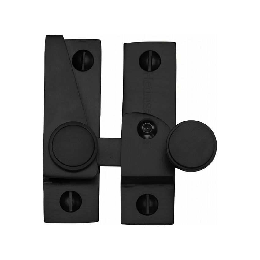 Picture of Heritage Brass Sash Fastener In Matt Black - V1106L-BKMT