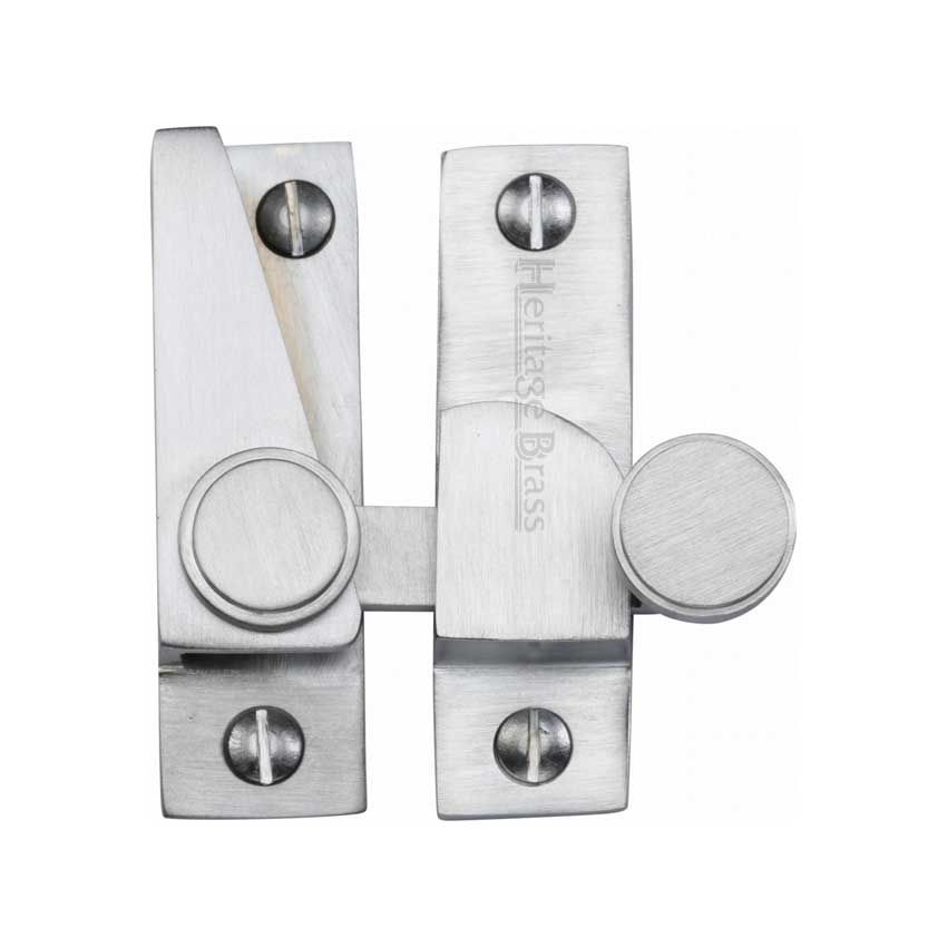 Picture of Heritage Brass Sash Fastener In Satin Chrome Finish - V1106-SC