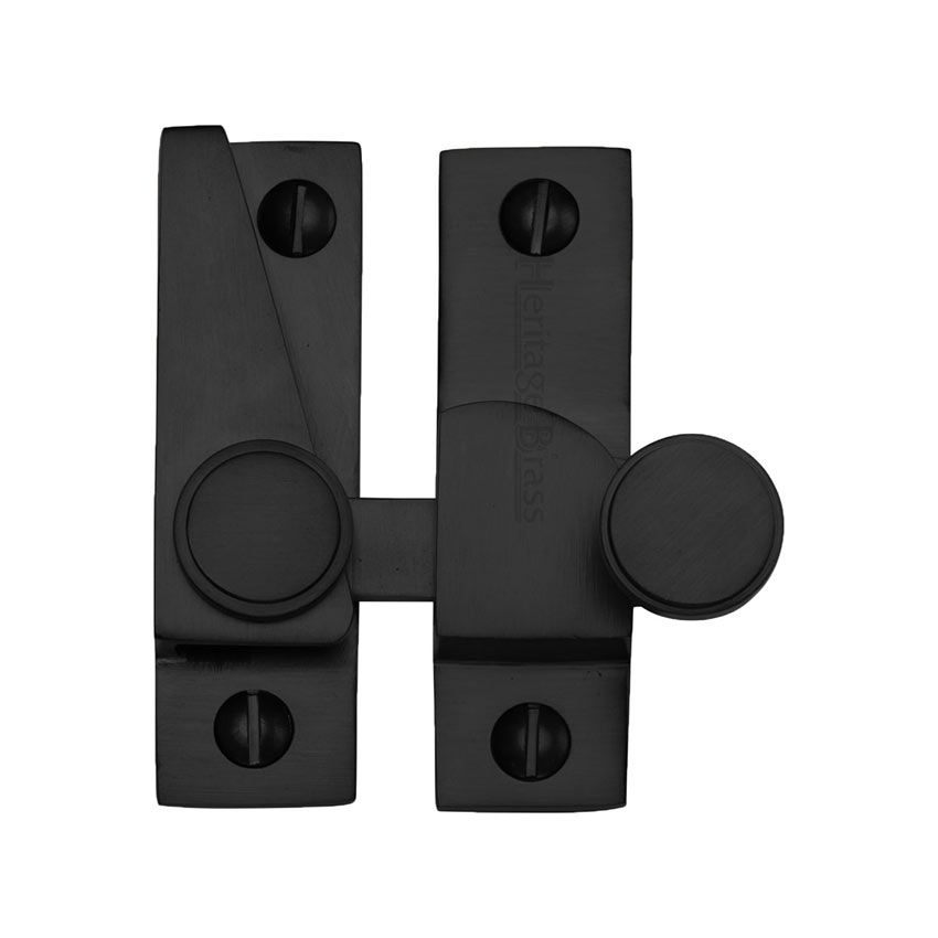 Picture of Heritage Brass Sash Fastener In Matt Black - V1106-BKMT