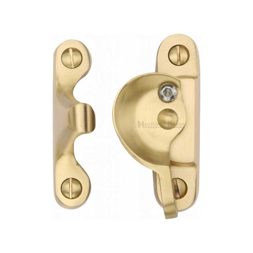 Picture of Heritage Brass Fitch Pattern Sash Fastener In Satin Brass Finish - V2060L-SB