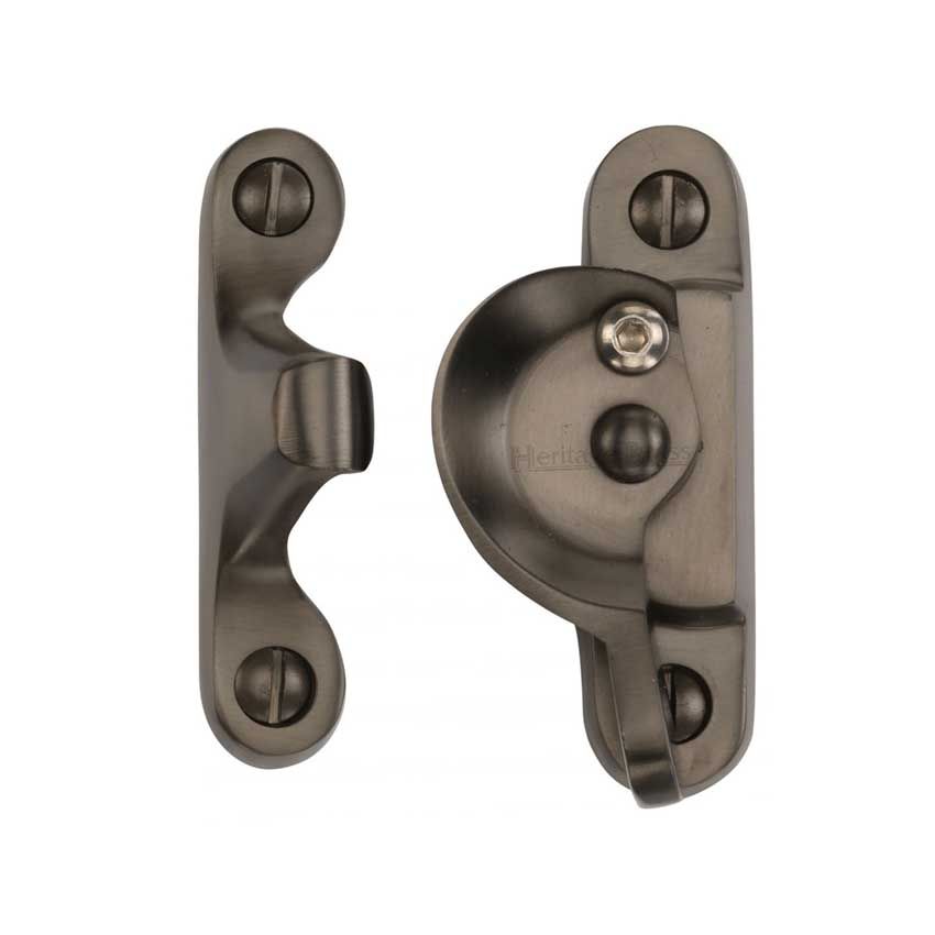 Picture of Heritage Brass Fitch Pattern Sash Fastener In Matt Bronze Finish - V2060L-MB