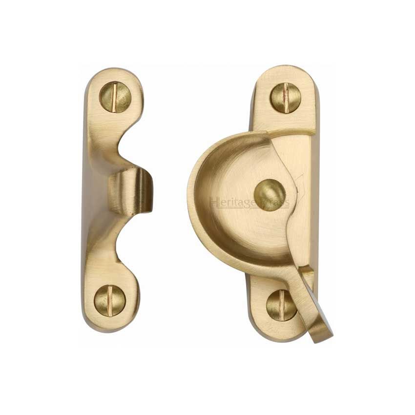 Picture of Heritage Brass Fitch Pattern Sash Fastener In Satin Brass Finish - V2060-SB