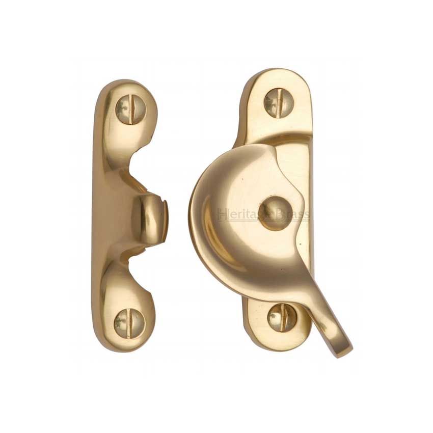 Picture of Heritage Brass Fitch Pattern Sash Fastener finish  In Unlacquered Brass - V2060-ULB