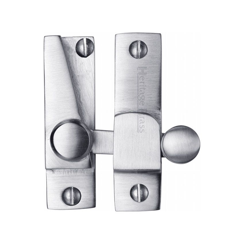 Picture of Heritage Brass Sash Fastener In Satin Chrome Finish - V1105-SC