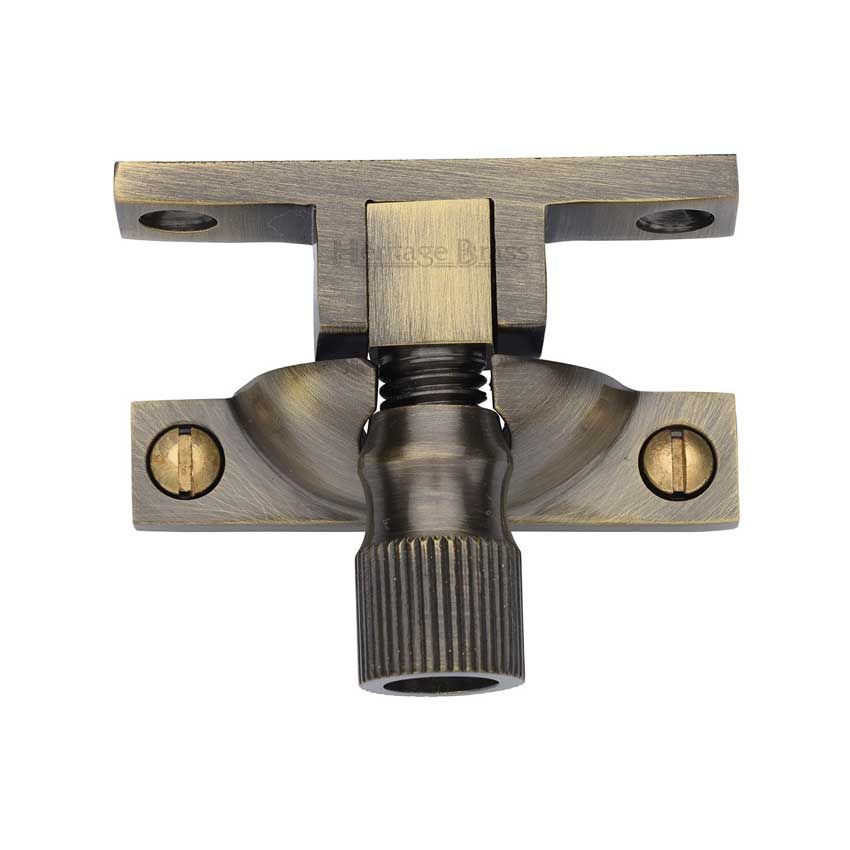 Picture of Heritage Brass Narrow Brighton Sash Fastener  In Antique Brass - V2054-AT