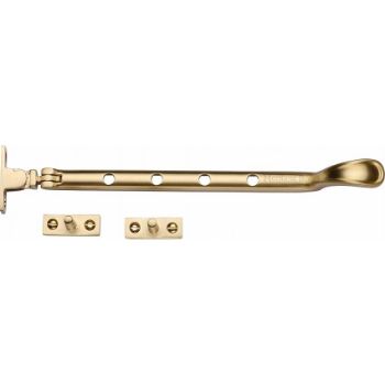 Picture of Heritage Brass Spoon Pattern Casement Window Stay In Satin Brass Finish - V990 10-SB