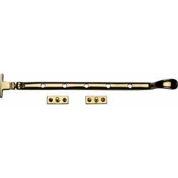 Picture of Heritage Brass Spoon Pattern Casement Window Stay In Polished Brass Finish - V990 10-PB