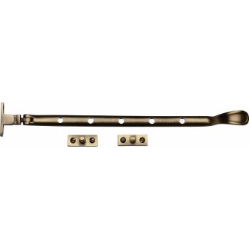 Picture of Heritage Brass Spoon Pattern Casement Window Stay In Antique Brass Finish - V990 10-AT