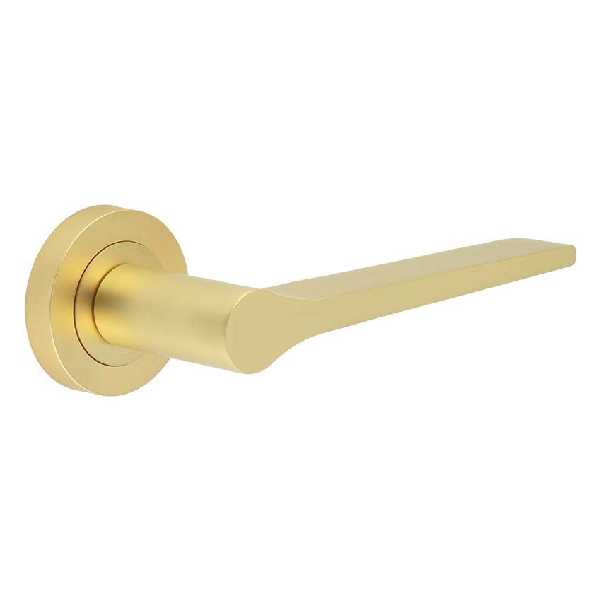 Picture of Geo Door Handle in Satin Brass - JV851SB