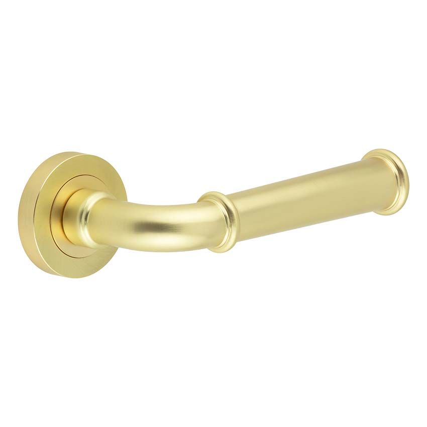 Picture of Classic Door Handle in Satin Brass- JV847SB