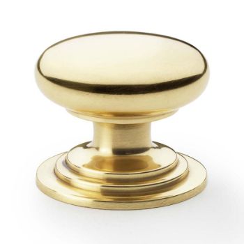 Picture of Waltz Round Cupboard Knob on Stepped Rose - AW825-PBL