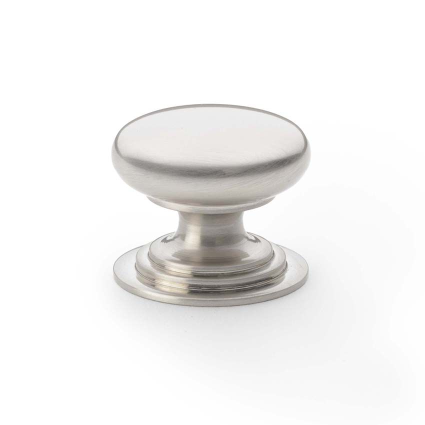 Picture of Waltz Round Cupboard Knob on Stepped Rose - AW825-SN