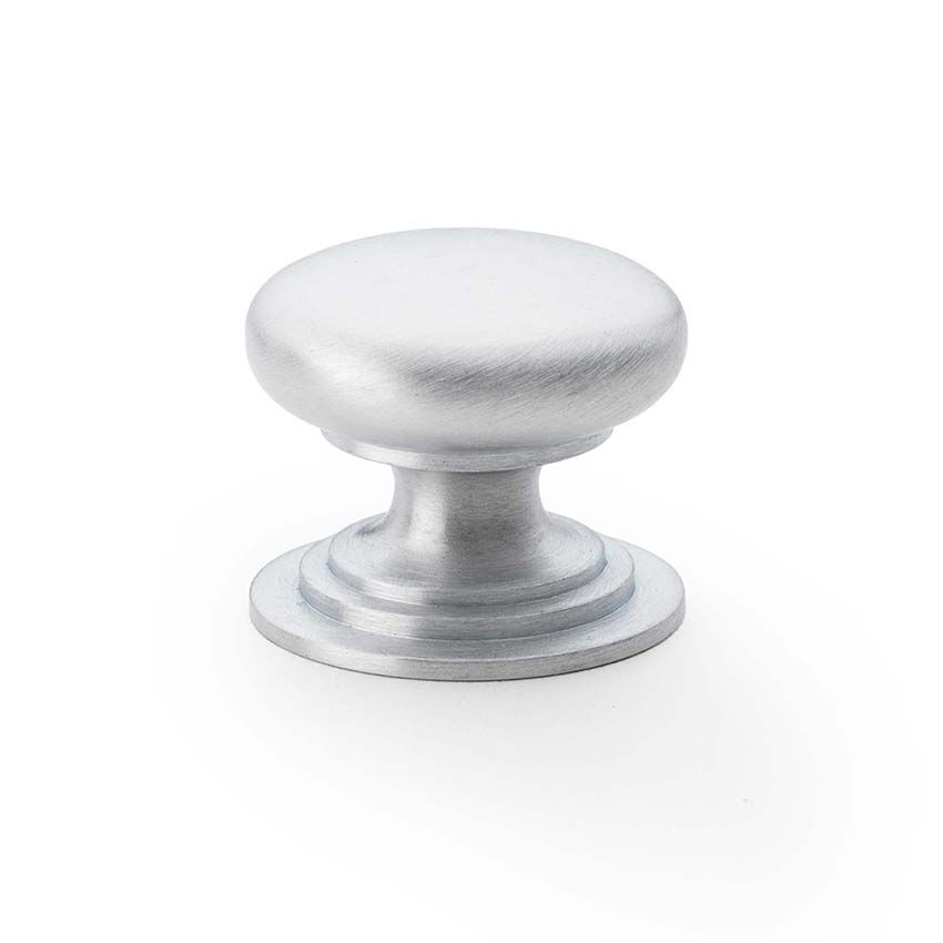 Picture of Waltz Round Cupboard Knob on Stepped Rose - AW825-SC