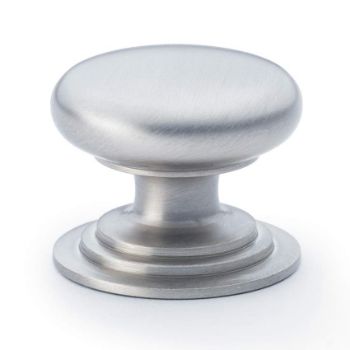 Picture of Waltz Round Cupboard Knob on Stepped Rose - AW825-SC