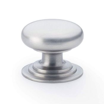 Picture of Waltz Round Cupboard Knob on Stepped Rose - AW825-SC