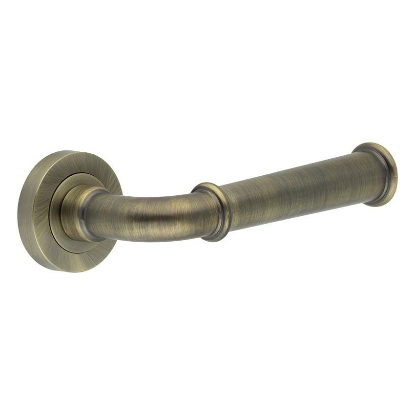 Picture of Classic Door Handle in Antique Brass- JV847AB