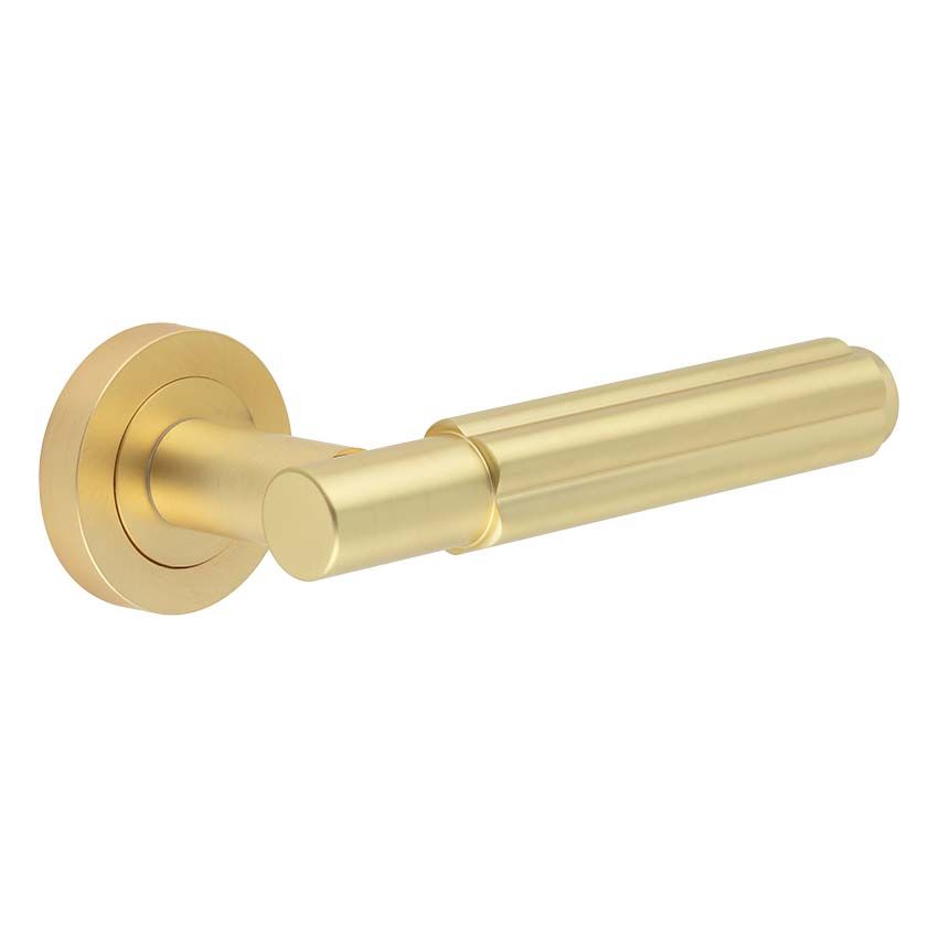 Picture of Bloom Door Handle in Satin Brass- JV848SB