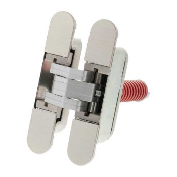 Picture of AGB Eclipse 3.2 Heavy Duty Self Closing Concealed Hinge In Satin Nickel - AGBH32SHDSN