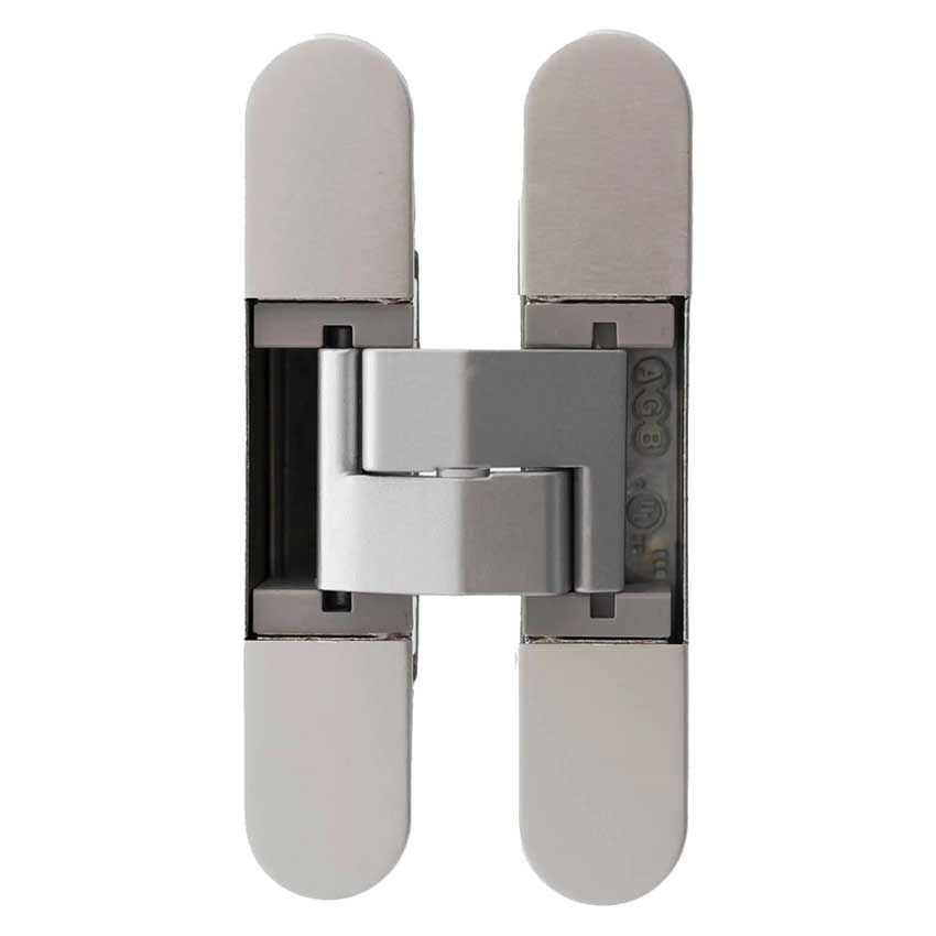 Picture of AGB Eclipse Fire Rated Adjustable Concealed Hinge In Satin Chrome - AGBH32SC