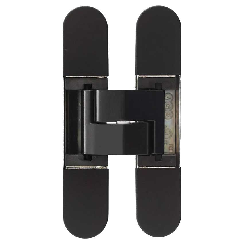 Picture of AGB Eclipse Fire Rated Adjustable Concealed Hinge  In Matt Black - AGBH32MB