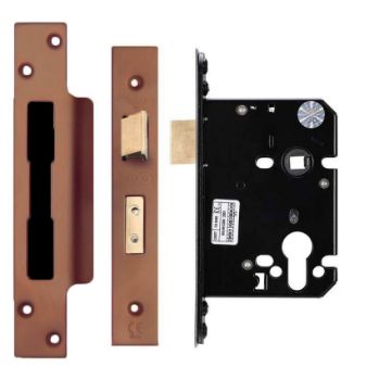 	Euro profile sash lock in PVD bronze - ZUKS76EPPVDBZ